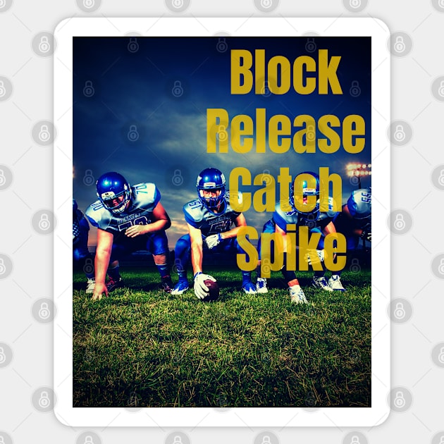 Block Release Catch Spike Sticker by BRIJLA